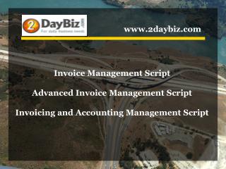 Advanced Invoice Management Script - Invoicing and Accounting Management Script