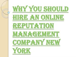 Online Reputation Management- Eliminate the Negative Remarks