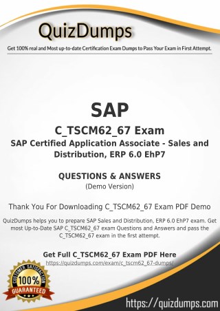 C_TSCM62_67 Exam Dumps - Real C_TSCM62_67 Dumps PDF [2018]