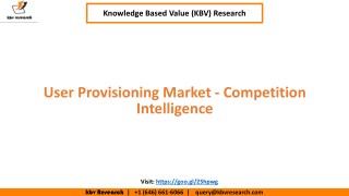 User Provisioning Market - Competition Intelligence