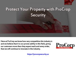 Protect Your Property with ProCrop Security