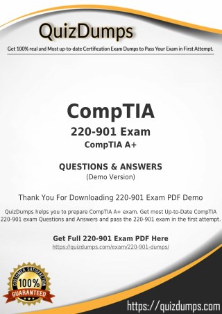 220-901 Exam Dumps - Actual 220-901 Dumps PDF [2018]