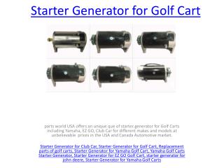 Golf Cart Engine Parts