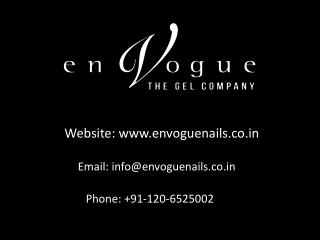 Envogue provides healthy gel nail products in India