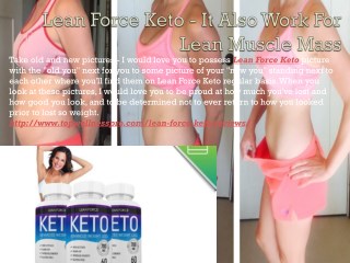 Lean Force Keto - Your Metabolism Rate Will Increase