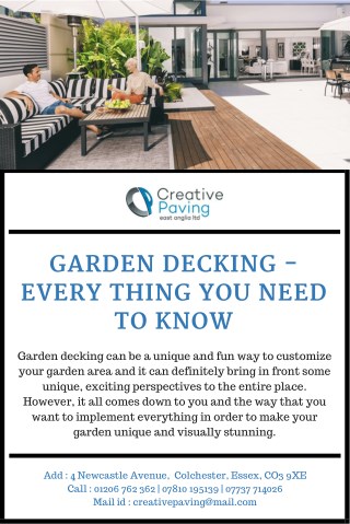 Garden Decking - Every Thing You Need To Know