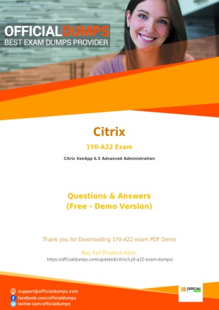 70-741 Exam Questions - Affordable Citrix 1Y0-A22 Exam Dumps - 100% Passing Guarantee