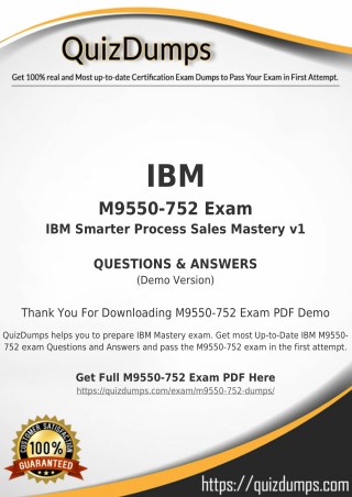 M9550-752 Exam Dumps - Get M9550-752 Dumps PDF