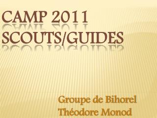 CAMP 2011 SCOUTS/GUIDES