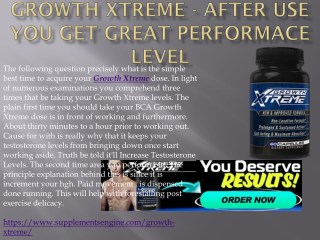 Growth Xtreme - Improve Your Bed Drive