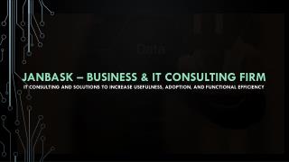 JanBask â€“ Business & It consulting Firm