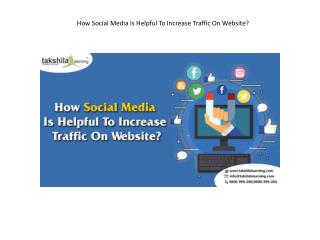 How Social Media Is Helpful To Increase Traffic On Website?