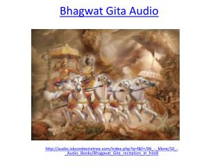 Listen and download bhagwat Gita in Hindi Audio