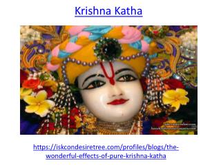 What is the true meaning of Krishna katha