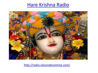 Listen Hare krishna katha on Radio for peace