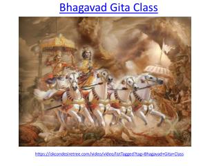 Bhagavad Gita Class for Mental Peace