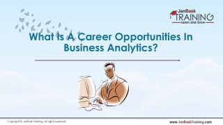 What Is A Career Opportunities In Business Analytics?