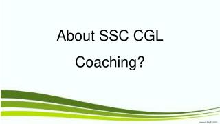 SSC CGL Coaching Center in Telangana