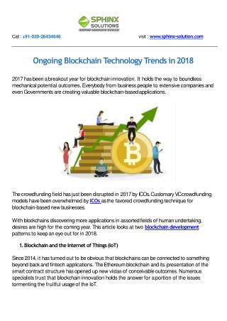 Ongoing Blockchain Technology Trends in 2018
