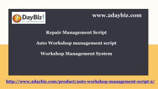 Auto Workshop Management Script - Workshop Management System | Repair Management Script
