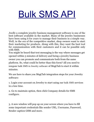 Premium SMS API For Business To Generate Leads