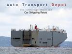 Get Best Car Shipping Rates from Auto Transport Depot