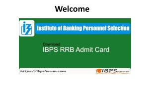 Download IBPS RRB Admit Card 2018 For Officer Scale I, II, II Examination