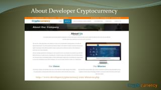About Developer Cryptocurrency