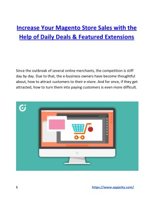 Increase Your Magento Store Sales with the Help of Daily Deals & Featured Extensions