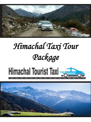 Himachal Taxi Tour Package