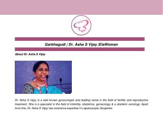 Garbhagudi | Dr. Asha S Vijay |ElaWoman