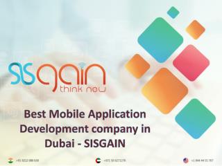 Iphone mobile apps development company in Dubai, UAE|SISGAIN