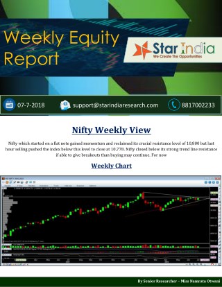 Weekly Equity Report