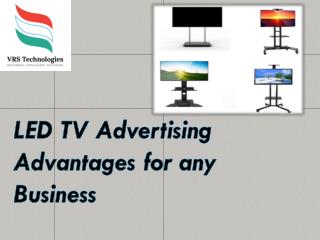 LED TV Advertising Advantages for any Business