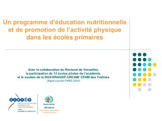 Un programme d’éducation nutritionnelle et de promotion de l’activité physique dans les écoles primaires