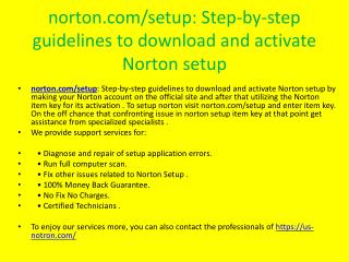 norton.com/setup - Step-by-step guide to install and activate Norton setup