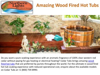 Amazing Wood Fired Hot Tubs