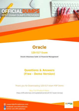 1Z0-517 Dumps - Affordable Oracle 1Z0-517 Exam Questions - 100% Passing Guarantee