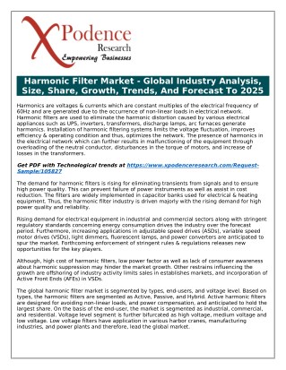 A Deep Analysis of Current and Future Investments in Harmonic Filter Market