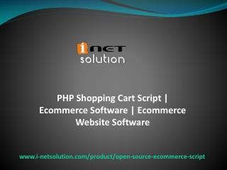 Ecommerce Software, Ecommerce Website Software