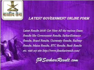 Latest Government Online Form
