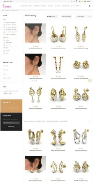 ladies earrings - ladies earrings online in India