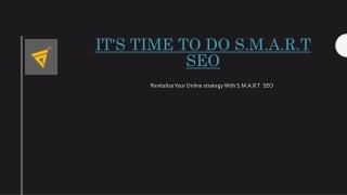 It's Time to Do S.M.A.R.T SEO