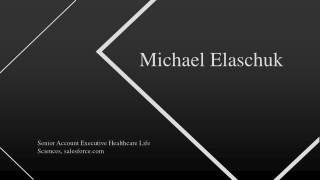 Michael Elaschuk (Salesforce) From Toronto