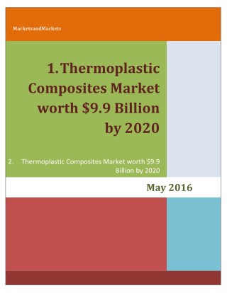 Thermoplastic Composites Market worth 41.93 Billion USD by 2022