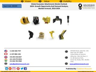 Global Excavator AttachmentsÂ Market Outlook 2024: Growth Opportunity And Demand Analysis, Market Forecast, 2016-2024