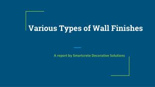 Decorative Interior Surface Wall Finishes Dubai | SDS