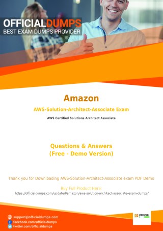 AWS-Solution-Architect-Associate Dumps - Affordable Amazon AWS-Solution-Architect-Associate Exam Questions - 100% Passin