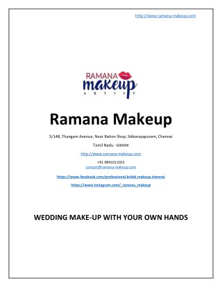 Wedding Make-Up with Your Own Hands - www.ramana-makeup.com