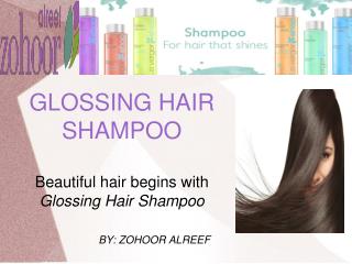 Mild shampoo for shiny and glossy hair